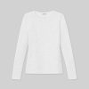 Lafayette 148 New York Sweaters & Knits | Flora Jacquard Responsible Fine Gauge Merino-Viscose Sweater Cloud