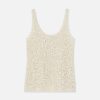 Lafayette 148 New York Blouses & Shirts | Soutache Embroidered Cotton Tank Creme Fraiche