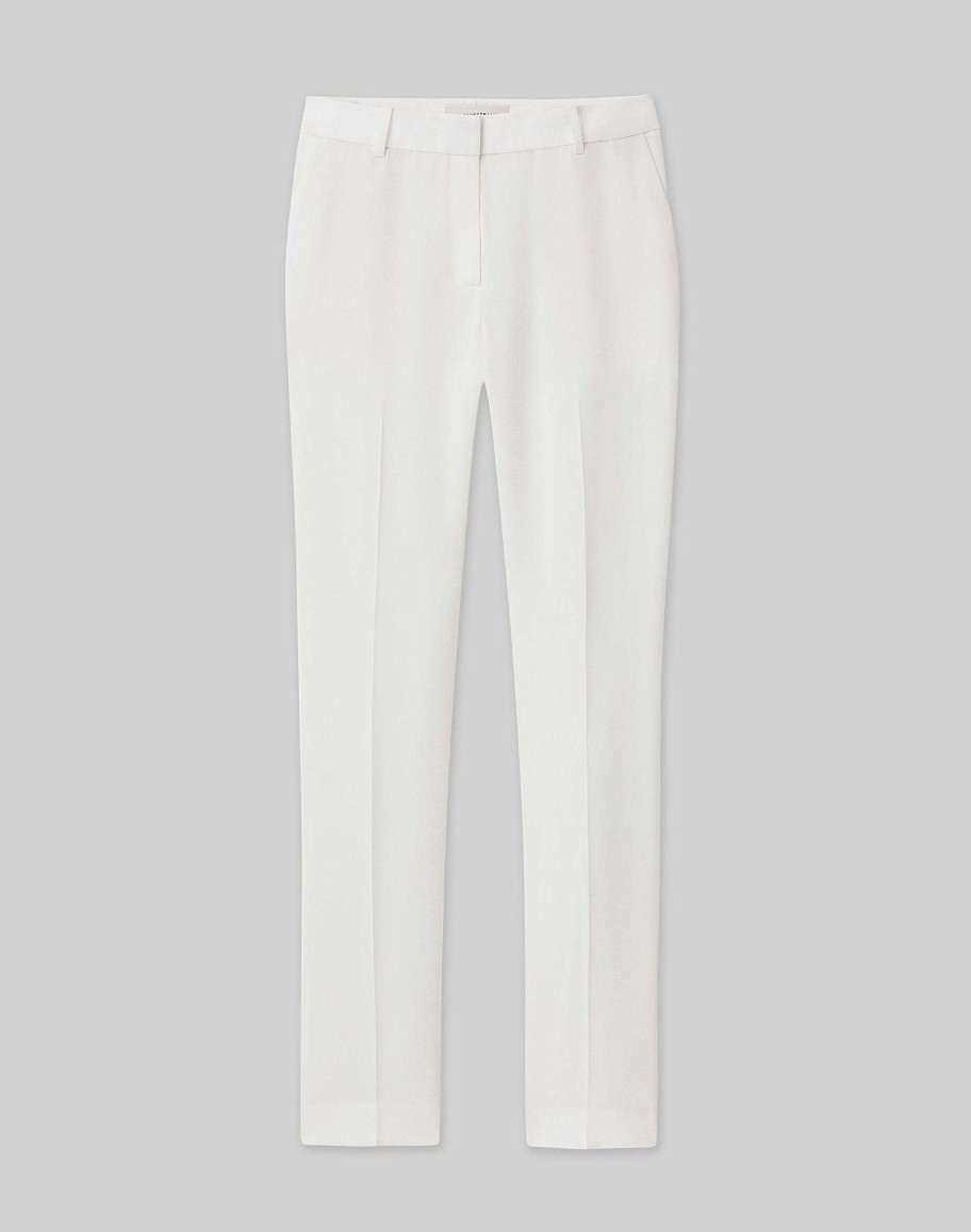 Lafayette 148 New York Pants & Shorts | Finesse Crepe Clinton Ankle Pant Cloud